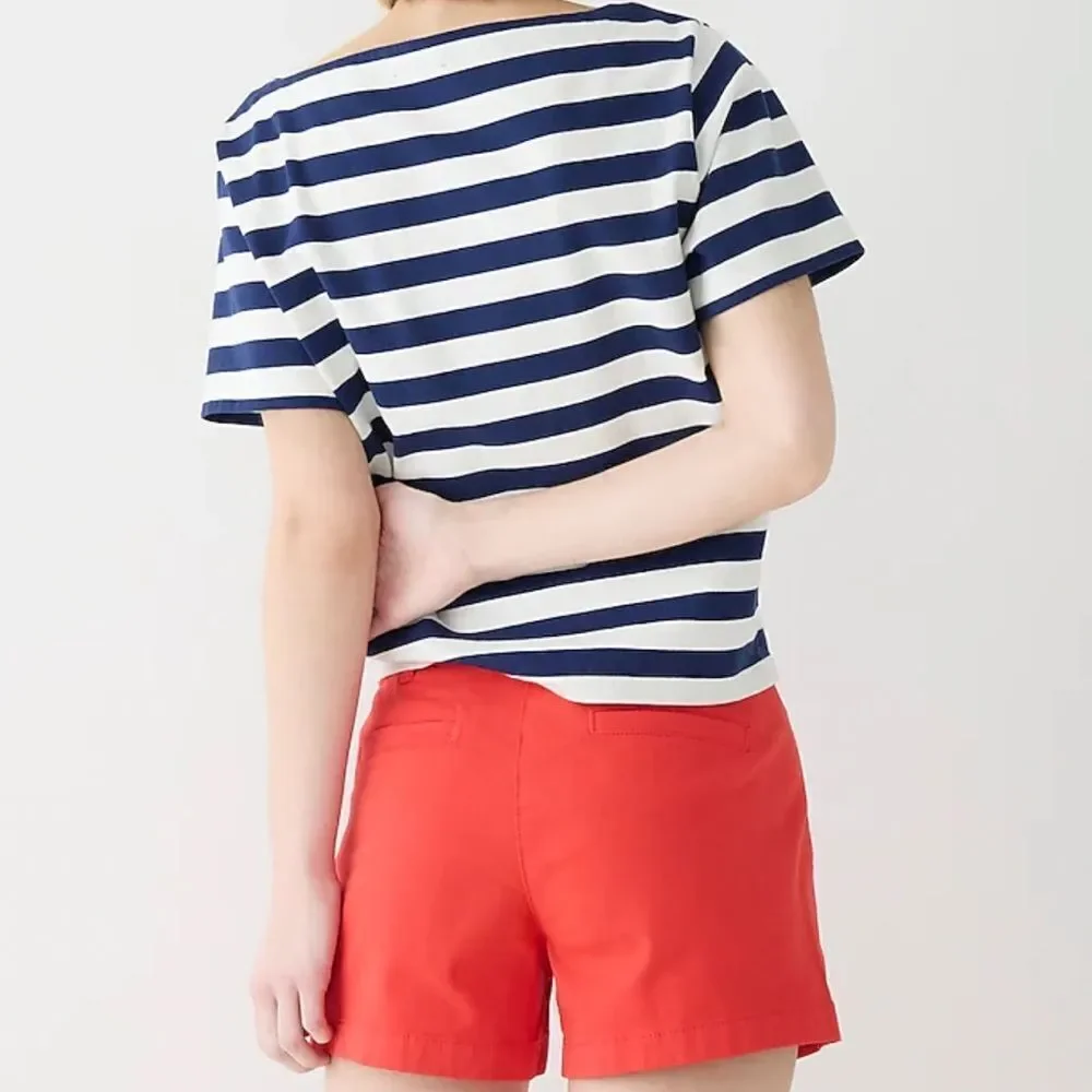 Orange J.Crew chino shorts